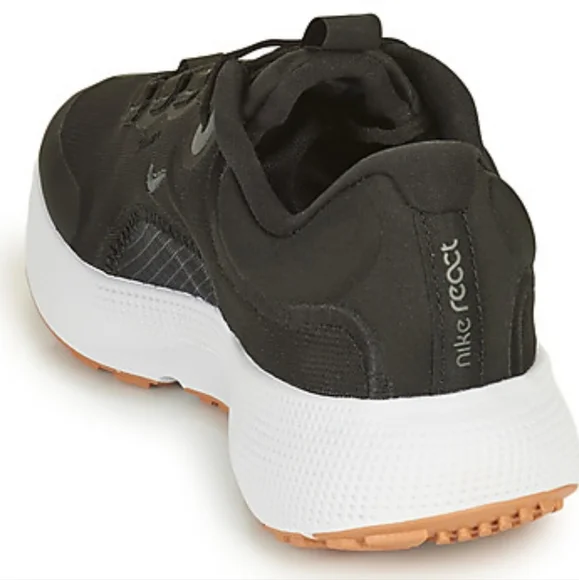 NEW Nike React Escape Run womens running shoes size 7 black white gum - Picture 8 of 9